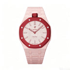 PR04-AP x Swatch Royal Pop Ceramic Strap and Case - Pair with Red Watch