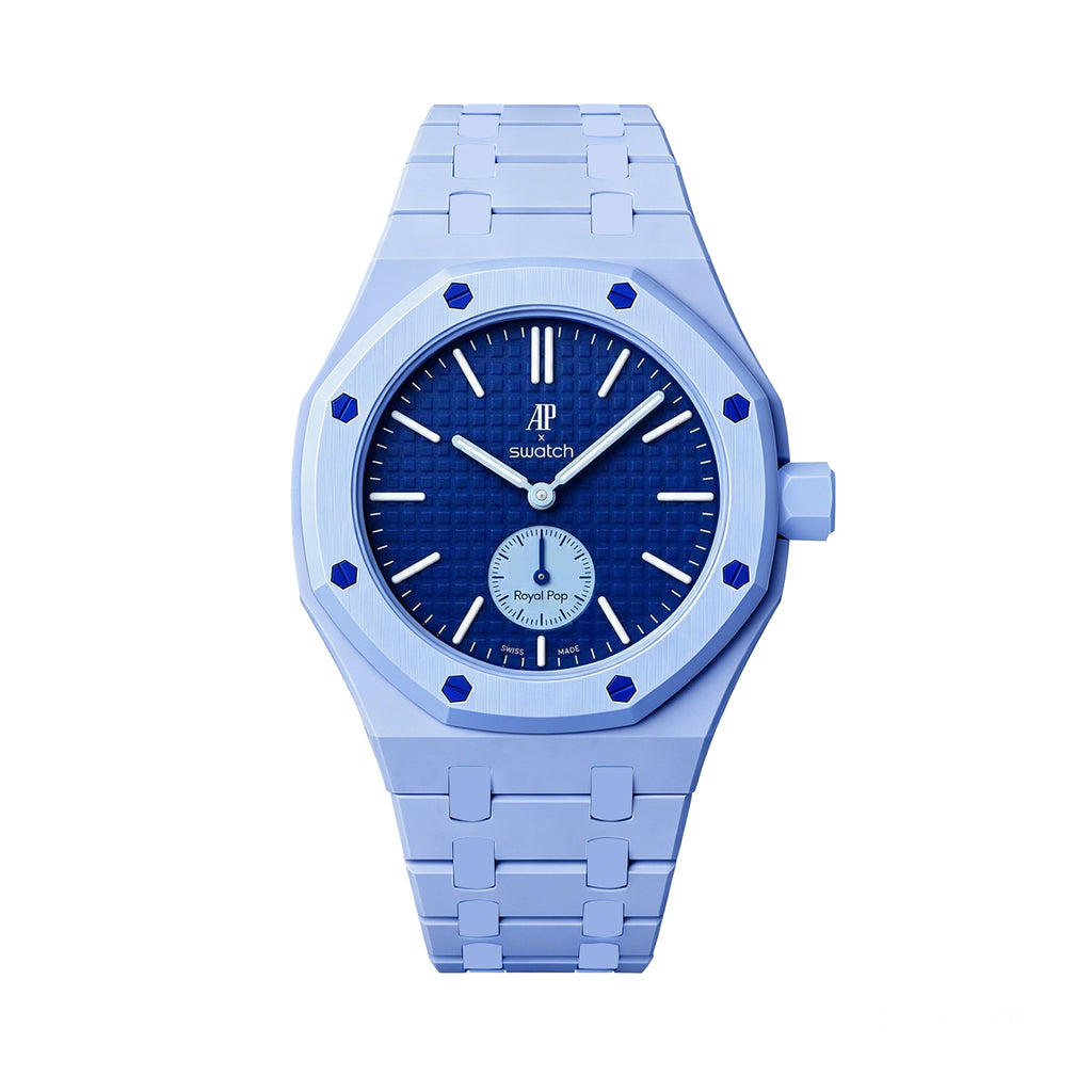 PR04-AP x Swatch Royal Pop Ceramic Strap and Case - Blue Watch