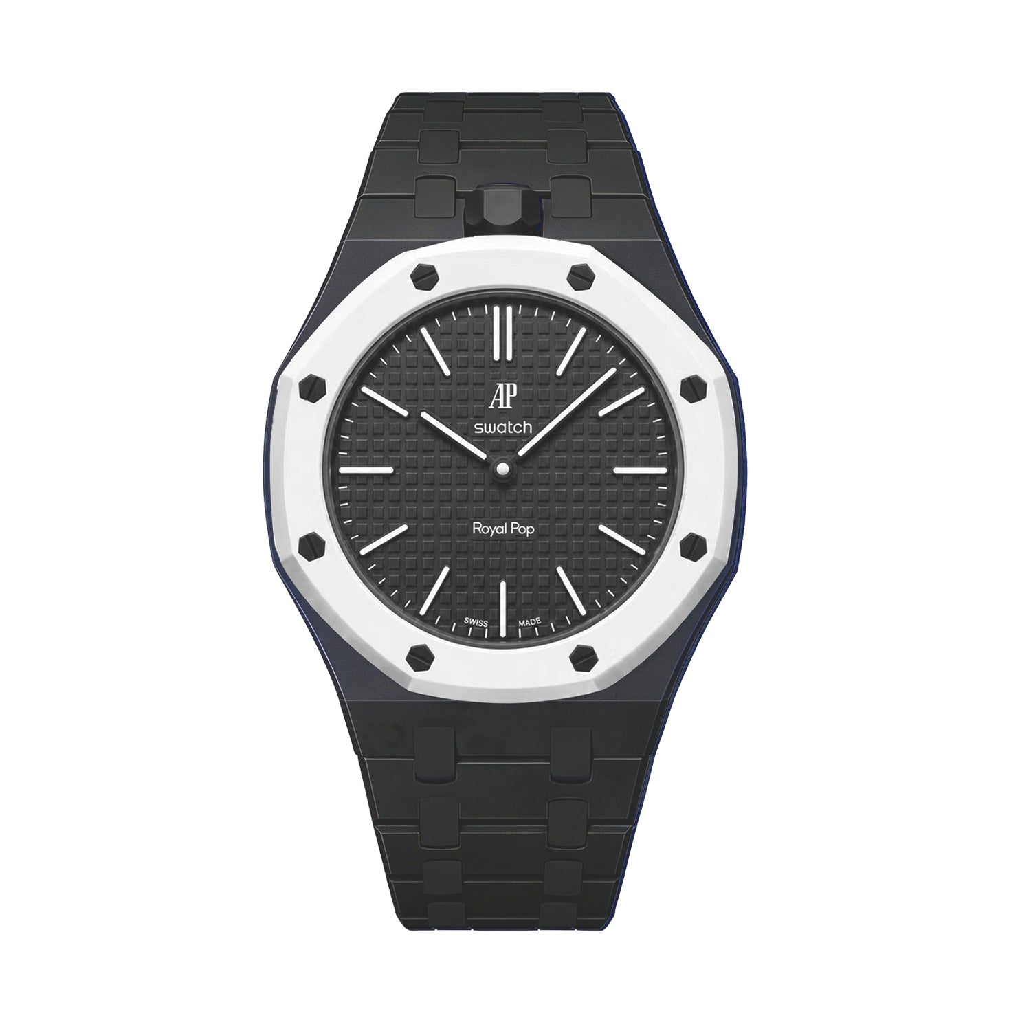 PR04-AP x Swatch Royal Pop Ceramic Strap and Case - Black Watch